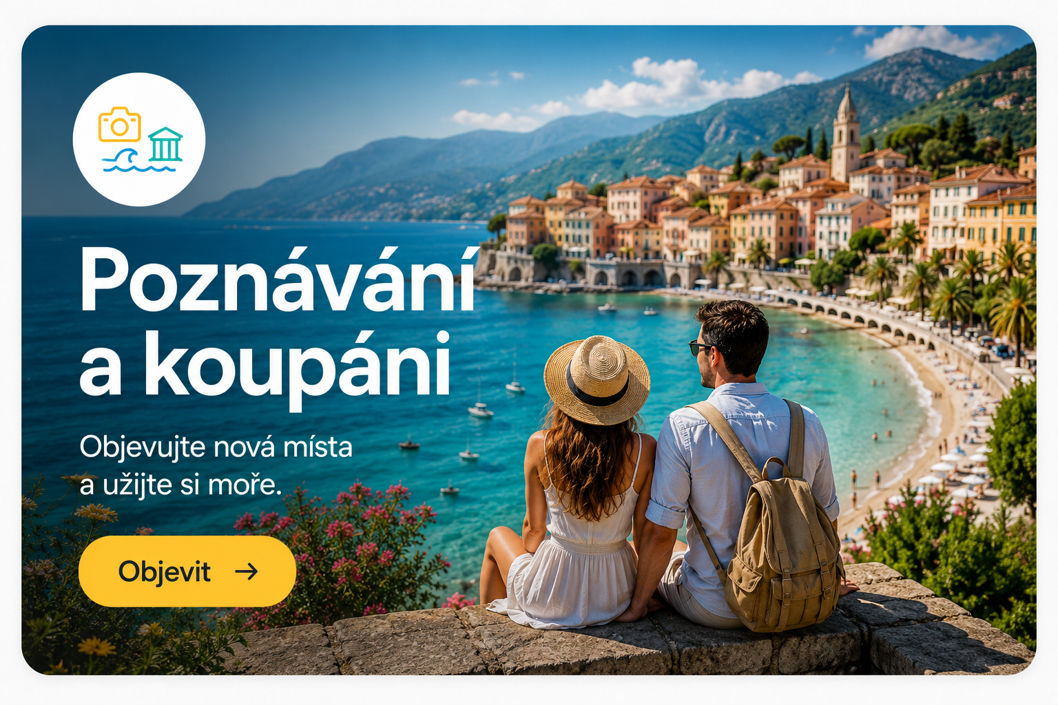 Poznávací dovolená spojená s koupáním u moře