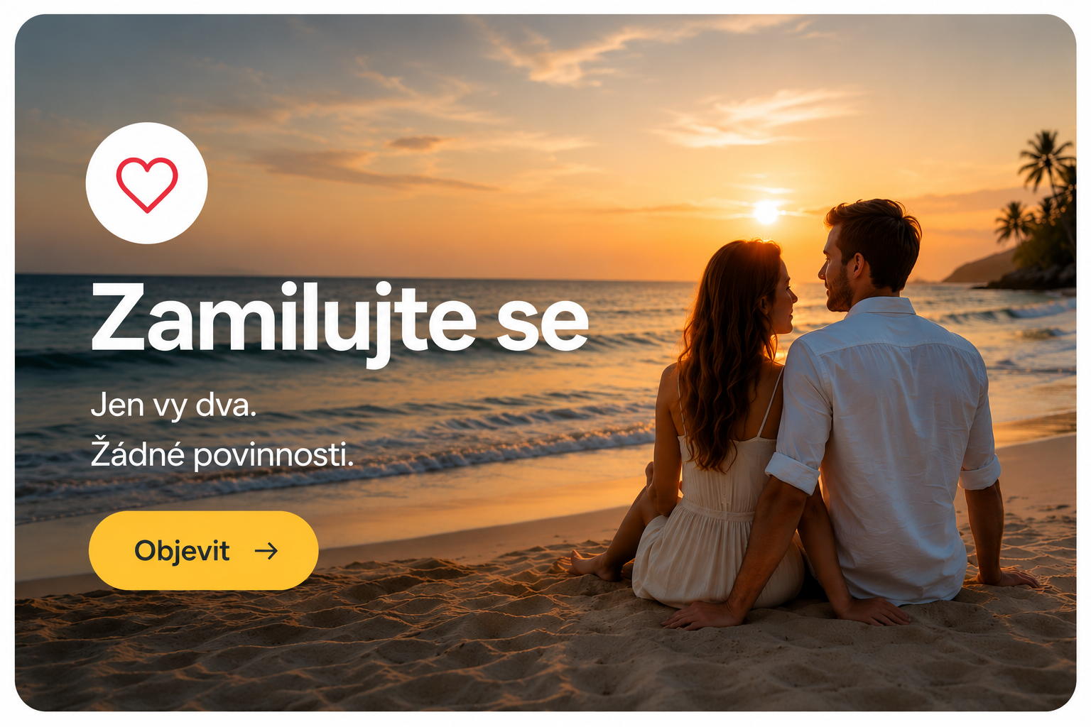 Romantická dovolená pro dva u moře